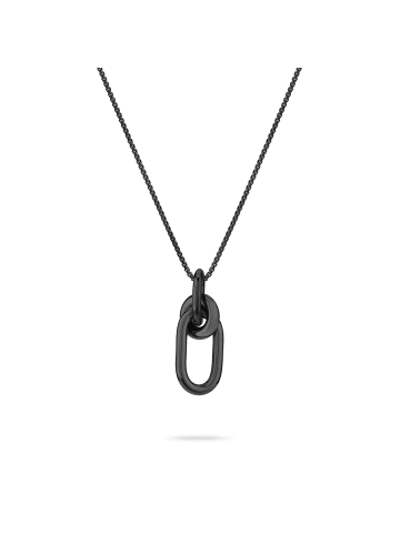 LIEBESKIND BERLIN Halskette Modern Knot in schwarz