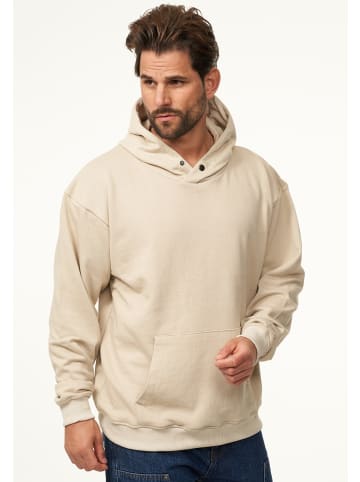 SOULSTAR Kapuzenpullover - S2OSAN Oversize Hoodie mit Button Sweater in Stone