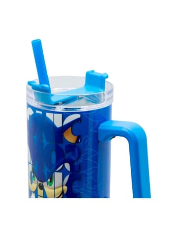 Sonic Trinkflasche Thermobecher mit Strohhalm 940ml
