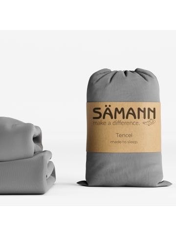 Sämann Sämann Premium Spannbettlaken Lyocell, grau