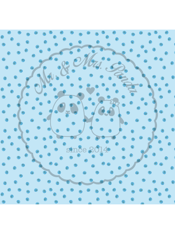 Mr. & Mrs. Panda Teetasse Blaue Blaubeeren ohne Spruch in Blau