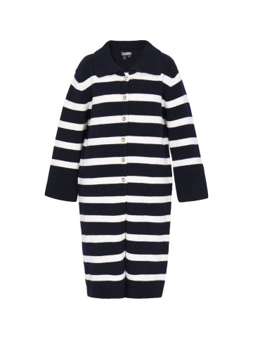 DreiMaster Women Cardigan in dark navy offwhite
