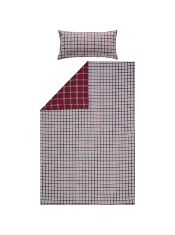 Erwin Müller Edel Flanell Wendebettwäsche in rot