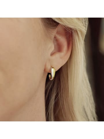 Amor Ohrstecker Silber 925, rhodiniert+gelbvergoldet in Bicolor