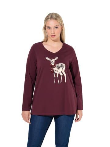 Ulla Popken Longsleeve in pflaume