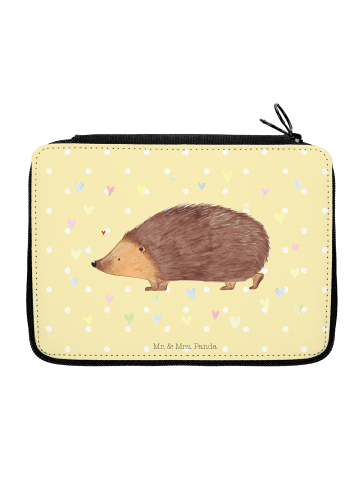 Mr. & Mrs. Panda Federmäppchen Igel Herzen ohne Spruch in Gelb Pastell