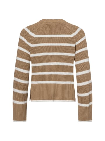 Vila Strickpullover VICasia in braun weiß - 0001