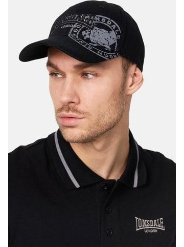 Lonsdale Cap "Leiston" in Schwarz