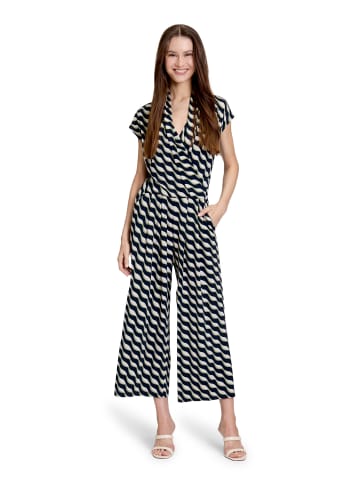 Betty Barclay Jumpsuit mit Eingrifftaschen in Dark Blue/Green