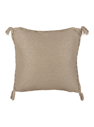 Beliani Dekokissen ERIGERON in Beige - (W) 45 x (H) 10 x (L) 45 cm