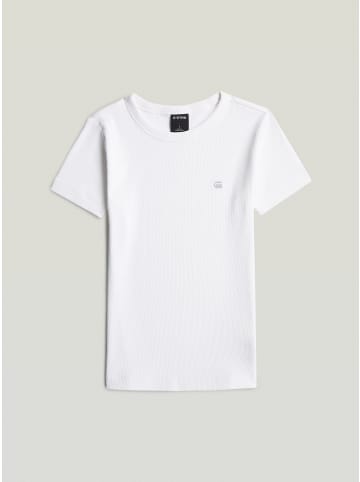 G-Star Raw Slim Rib T-Shirt white