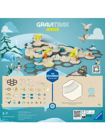 Ravensburger Kugelbahn GraviTrax Junior Starter-Set L Ice, 3-7 Jahre