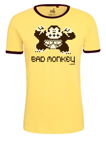 Logoshirt T-Shirt Bad Monkey in gelb-braun