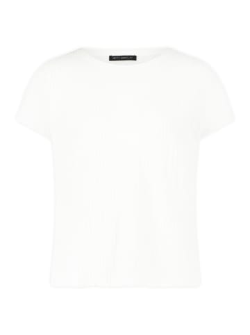 Betty Barclay Strukturshirt mit U-Boot-Ausschnitt in Rohweiß