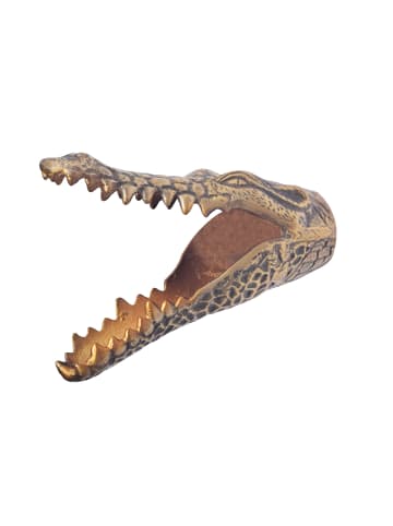 FineBuy Geweih in Gold / Aluminium / 14x31x20