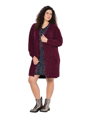 Ulla Popken Strickjacke in dunkel weinrot