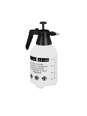 relaxdays 2 x Drucksprüher in Weiß/ Schwarz - 2 l