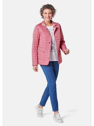 GOLDNER Kurzgröße:  Leichte Steppjacke mit Wendefunktion in magnolie / geblümt