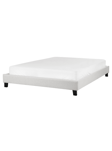 Beliani Doppelbett ROANNE in Grau/Braun - (W) 170 x (H) 29 x (L) 213 cm