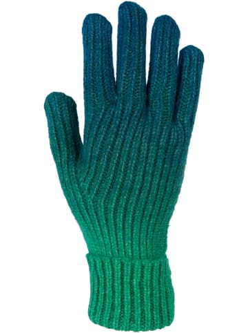 styleBREAKER Strickhandschuhe mit Farbverlauf in Petrol-Grün