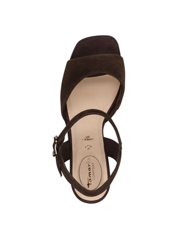 Tamaris WIDE FIT Sandalette in MOCCA SUEDE
