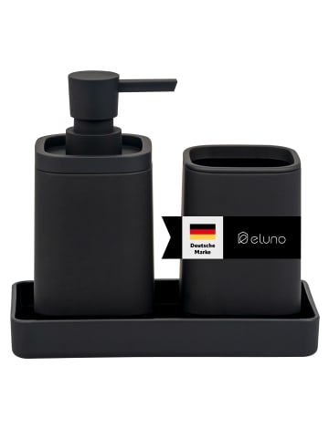 eluno Bad-Accessories Set VALONA 3tlg. ca. 8 x 15,5 cm (Ø/H)