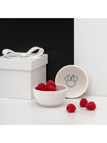 Villeroy & Boch 6er Set Dipschalen Manufacture Rock Blanc - Mickey Mouse ø 7,7 cm weiß in weiß