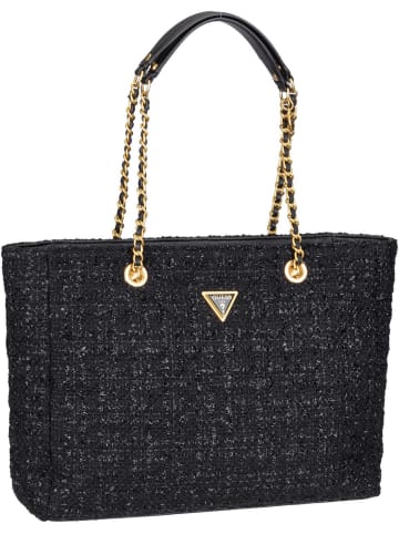 Guess Shopper Giully Tote Tweed in Black