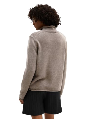 Marc O'Polo Tweed-Pullover regular in Dark Beige