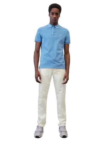 Marc O'Polo Poloshirt Piqué shaped in azure blue