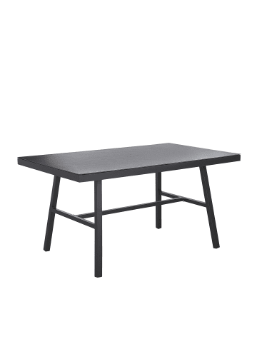 Beliani Esstisch CANETTO in Schwarz - (W) 90 x (H) 76 x (L) 150 cm