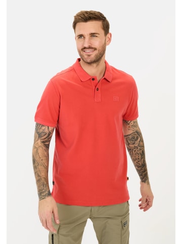 Camel Active Kurzarm Poloshirt aus Baumwolle in Rot