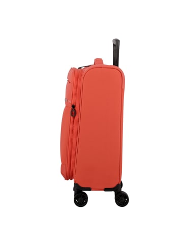 Jump Monthélys 4 Rollen Kabinentrolley 55 cm mit Dehnfalte in coral