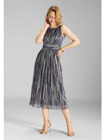 SWING Abendkleid in indigo mehrfarbig - 0001