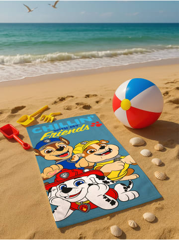 Paw Patrol Paw Patrol Chase Marshall Strandtuch Badetuch Handtuch 140 x 70 cm in blau