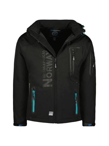 Geographical Norway Softshelljacken in Schwarz/Blau