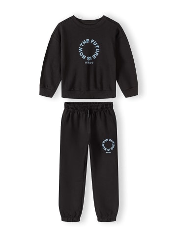 Minoti 2-tlg Jogginganzug 29FLEECE265 in schwarz