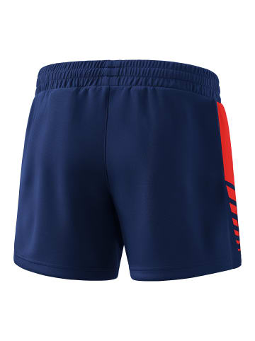 erima Six Wings Shorts in new navy/rot