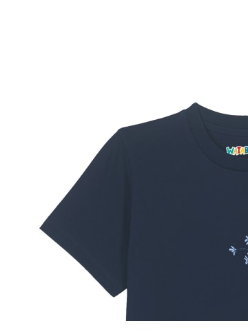 wat? Apparel T-Shirt Dandelion in Dunkelblau