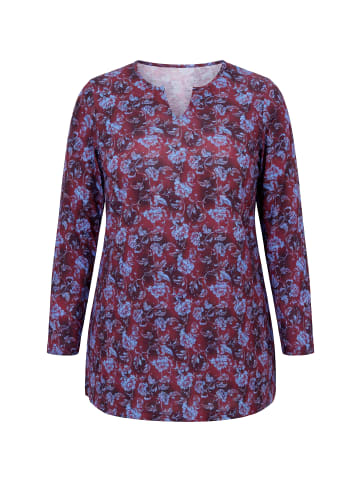 Ulla Popken Longshirt in burgunderrot