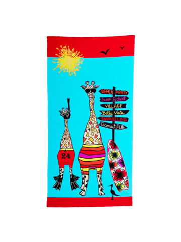 Le Comptoir de la Plage Mikrofaser-Strandtuch "Girafe" in Bunt (L)140 x (B)70 cm 