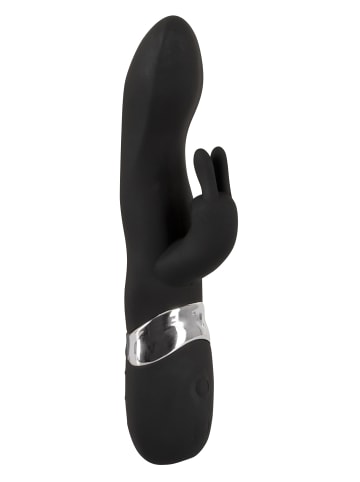 Sweet Smile Vibrator mit Klitorisreizer Rechargeable Rabbit Vibe in schwarz