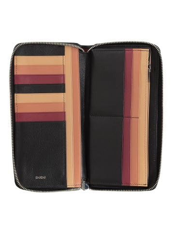DuDu Ustica Geldbörse RFID Schutz Leder 20 cm black