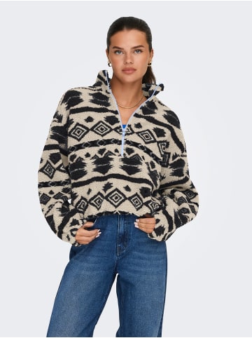 ONLY Pullover 'JANNE AZTEC' Beige