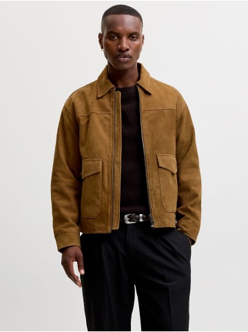 Jack & Jones Jacke aus Wildleder in Cognac