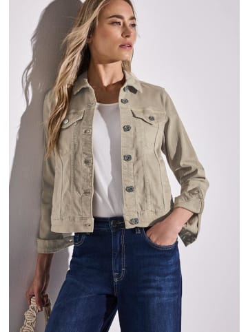 Street One Jeansjacke in beige washed