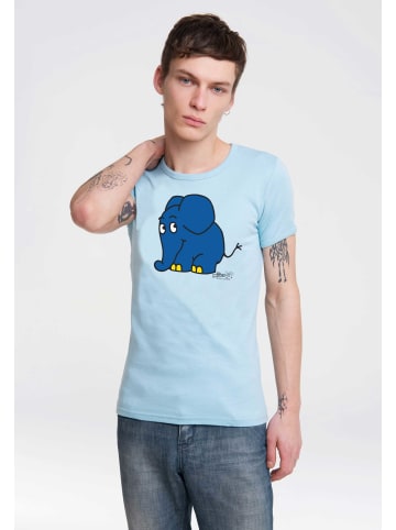 Logoshirt T-Shirt Sendung mit der Maus - Elefant in hellblau