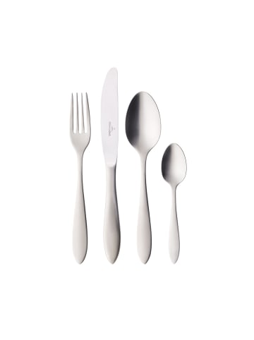 Villeroy & Boch 24-tlg. Tafelbesteck gebürstet Arthur in Grau – in grau