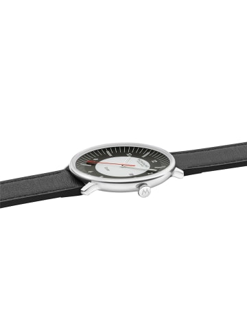 Mondaine MLE.41920.LBV Unisex-Armbanduhr Doppio Solar Schwarz 41 mm