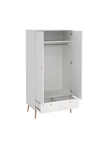 ebuy24 Kleiderschrank Bodo Weiß 99 x 59 cm